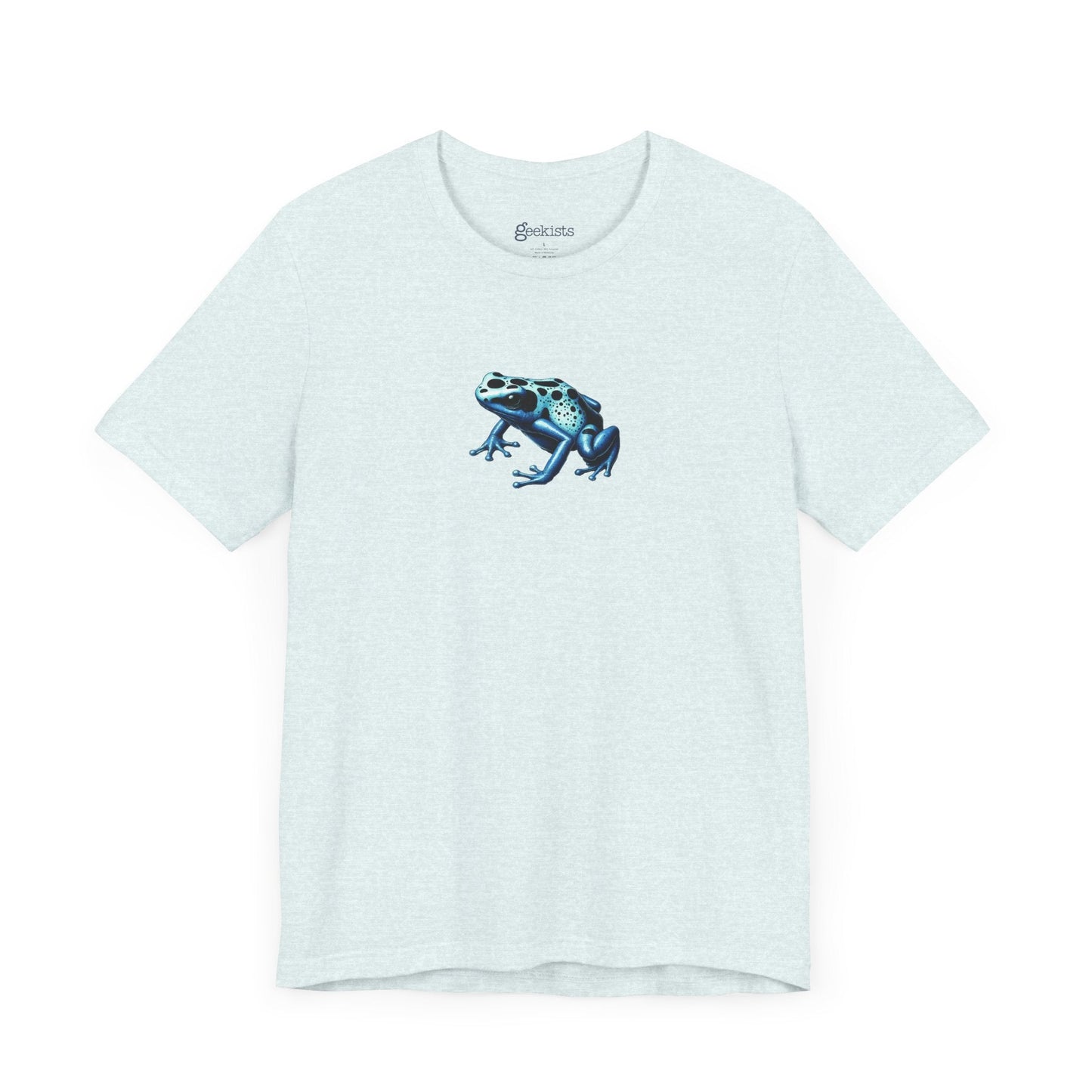 Heather-Ice-Blue-3XL Clothing Stuff > Shirts & Tops > Lightweight Jersey Tee Frog T-Shirt for Biology Nerds | 8 Species Available | Unisex Lightweight Tee