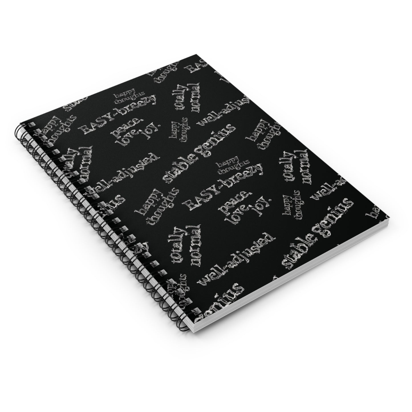 Ironic Sayings Notebook | Funny Spiral Journal for Dark Thoughts