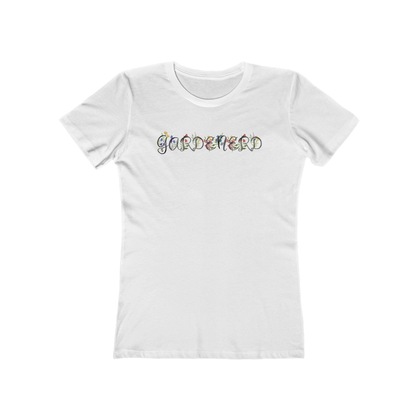 Solid-White-3XL T-Shirt Gardenerd Women’s Slim Fit Tee – Funny Floral Garden Nerd Shirt for Plant Lovers | Made in USA | Free Shipping