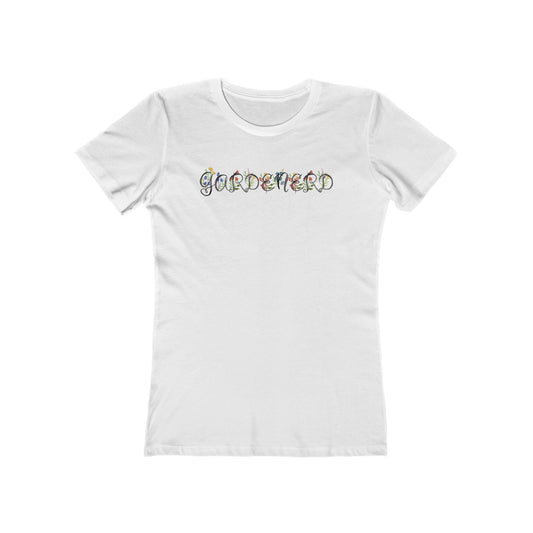 Clothing Stuff > Shirts & Tops > Short Sleeve Jersey Tee Watercolor Flower Gardenerd T-Shirt – Garden Nerd Tee for Plant Moms & Flower Lovers | Unisex Jersey Fit