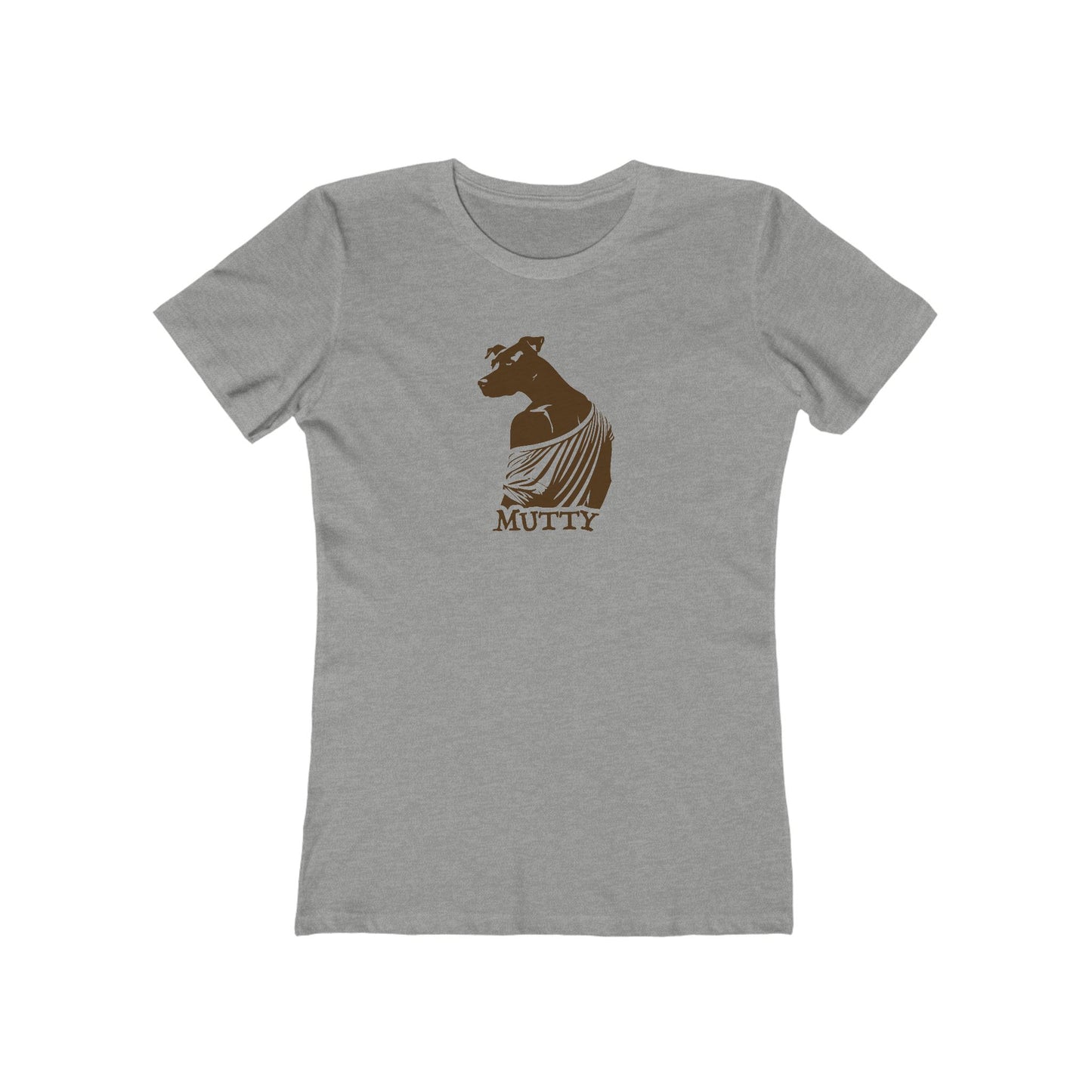 Mutty Dog Women’s Slim Fit Tee – Witty Anthropomorphic Graphic Shirt for Dog Nerds | Made in USA