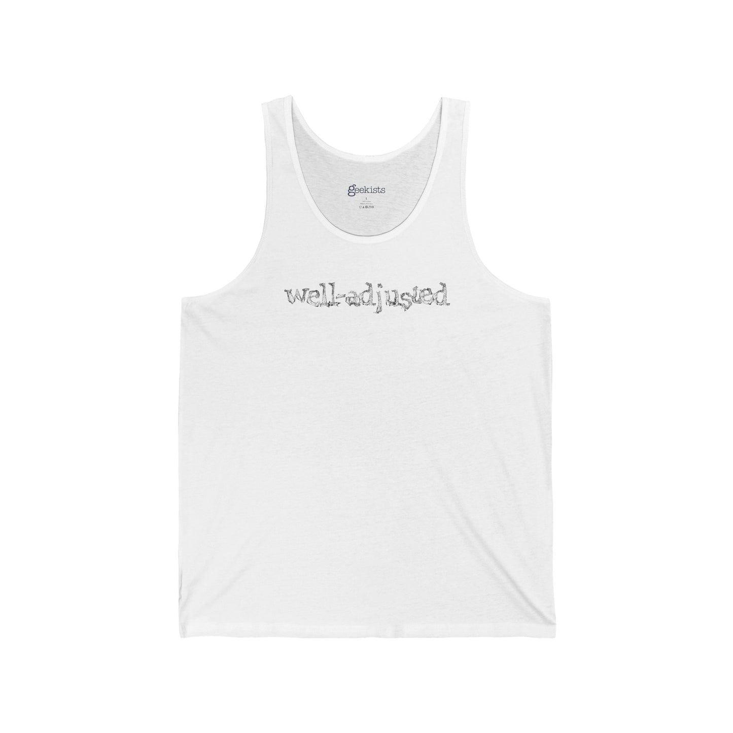 Tank Top Well-Adjusted Tank Top | Self-Deprecating Humor Shirt – Free Shipping