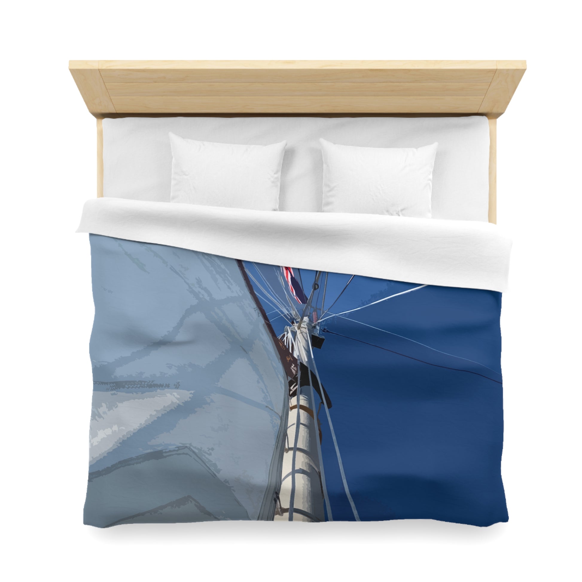 Cape Cod Sails Duvet Cover — Coastal Home Decor — Primary Image