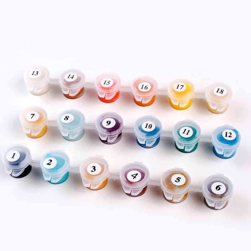 Peacock Paint-by-Numbers Kit | DIY Self-Care Art for Peacock Lovers | Free U.S. Shipping