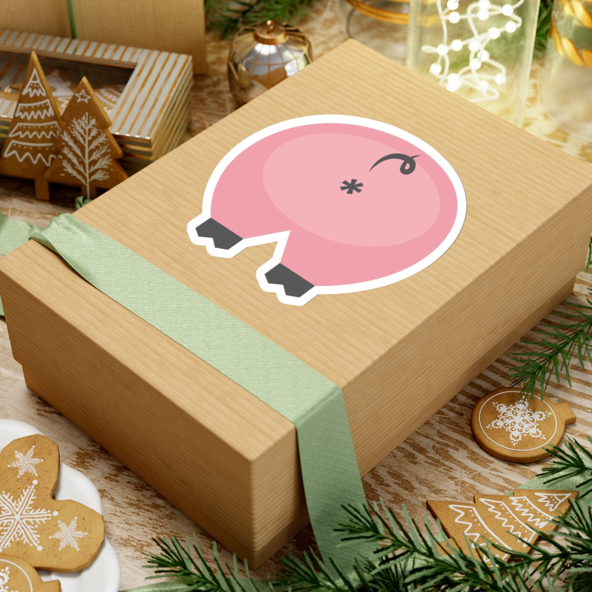Paper Stuff > Stickers > Vinyl Stickers > Large Vinyl Sticker Funny Pig Butt Large Vinyl Sticker – Cheeky Gift for Animal Lovers