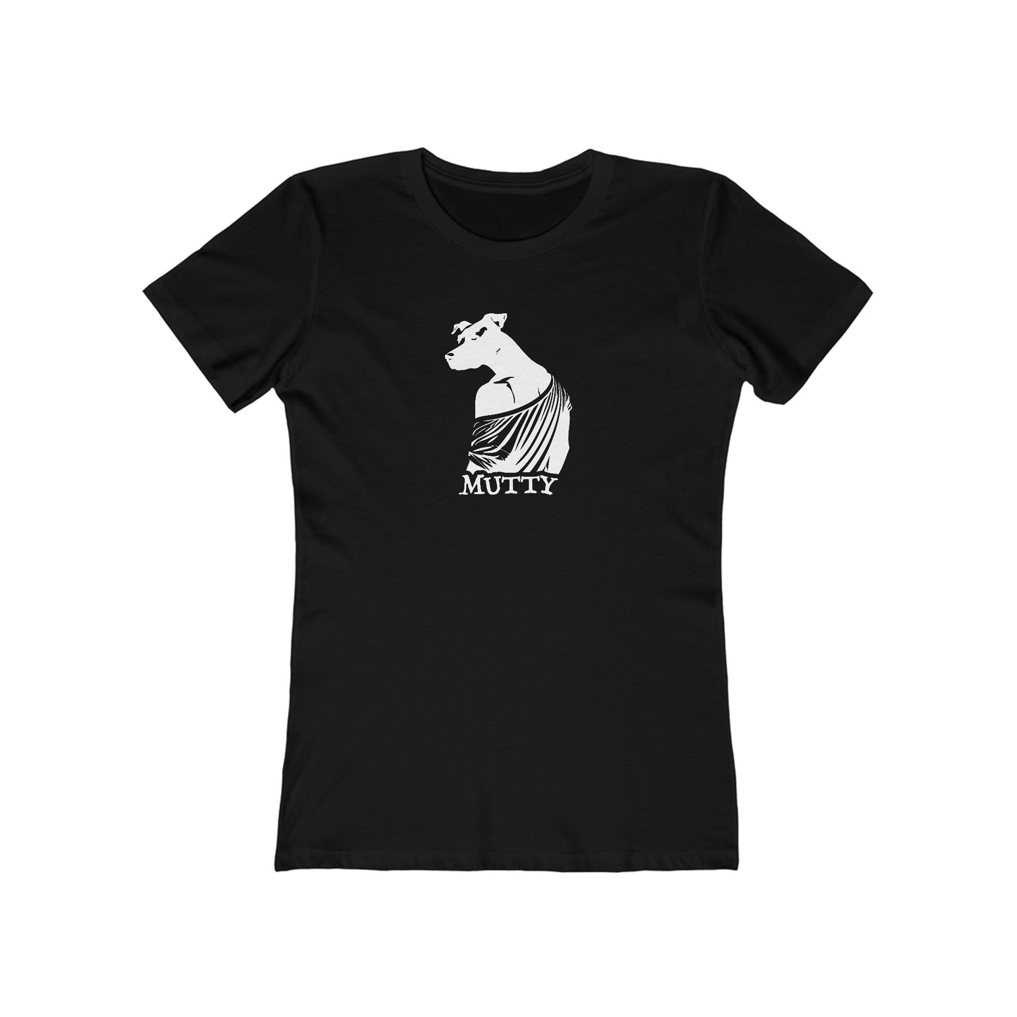 Mutty Dog Women’s Slim Fit Tee – Witty Anthropomorphic Graphic Shirt for Dog Nerds | Made in USA