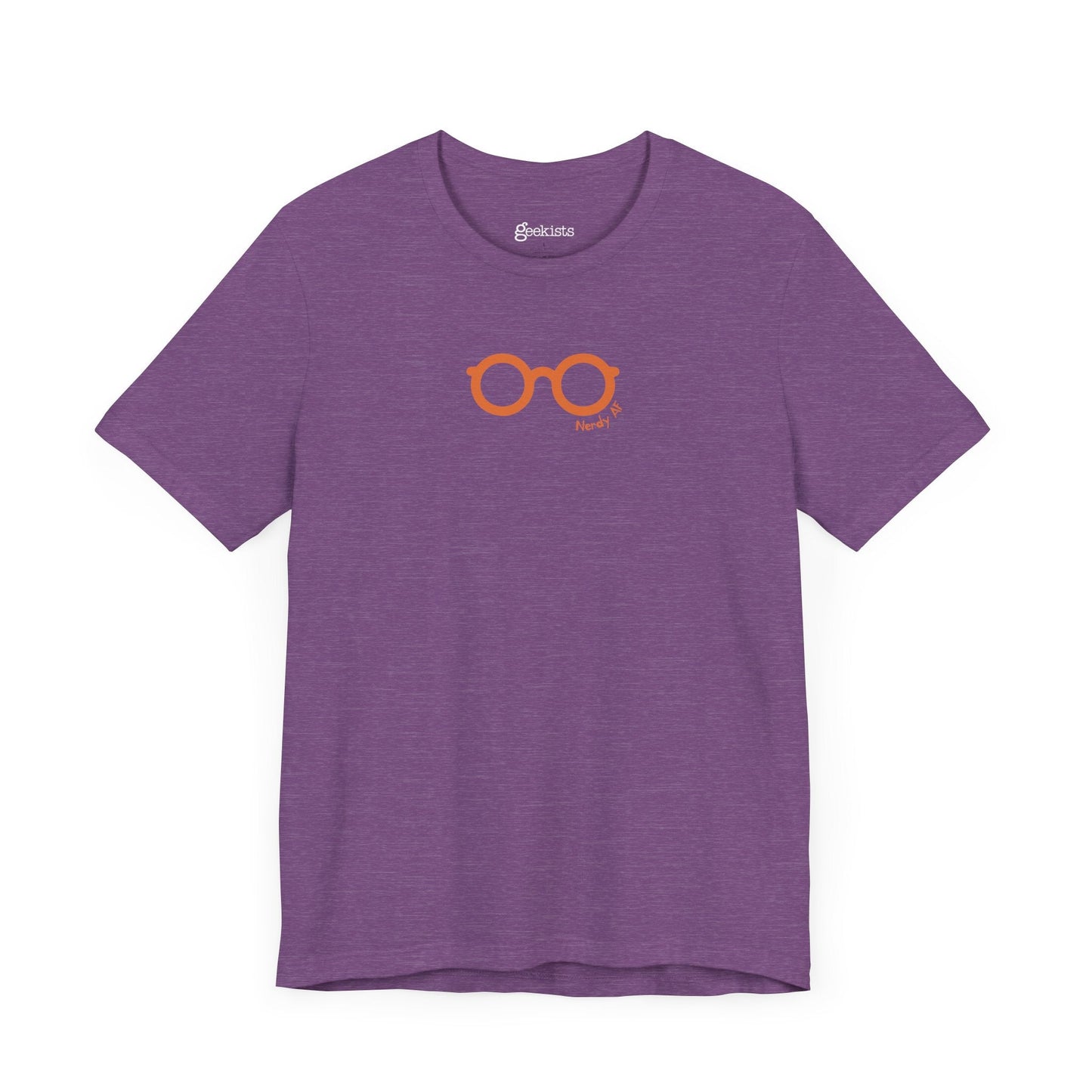 Clothing Stuff > Shirts & Tops > Lightweight Jersey Tee Nerdy AF Graphic Tee | Unisex Funny Nerd Shirt for Geeks