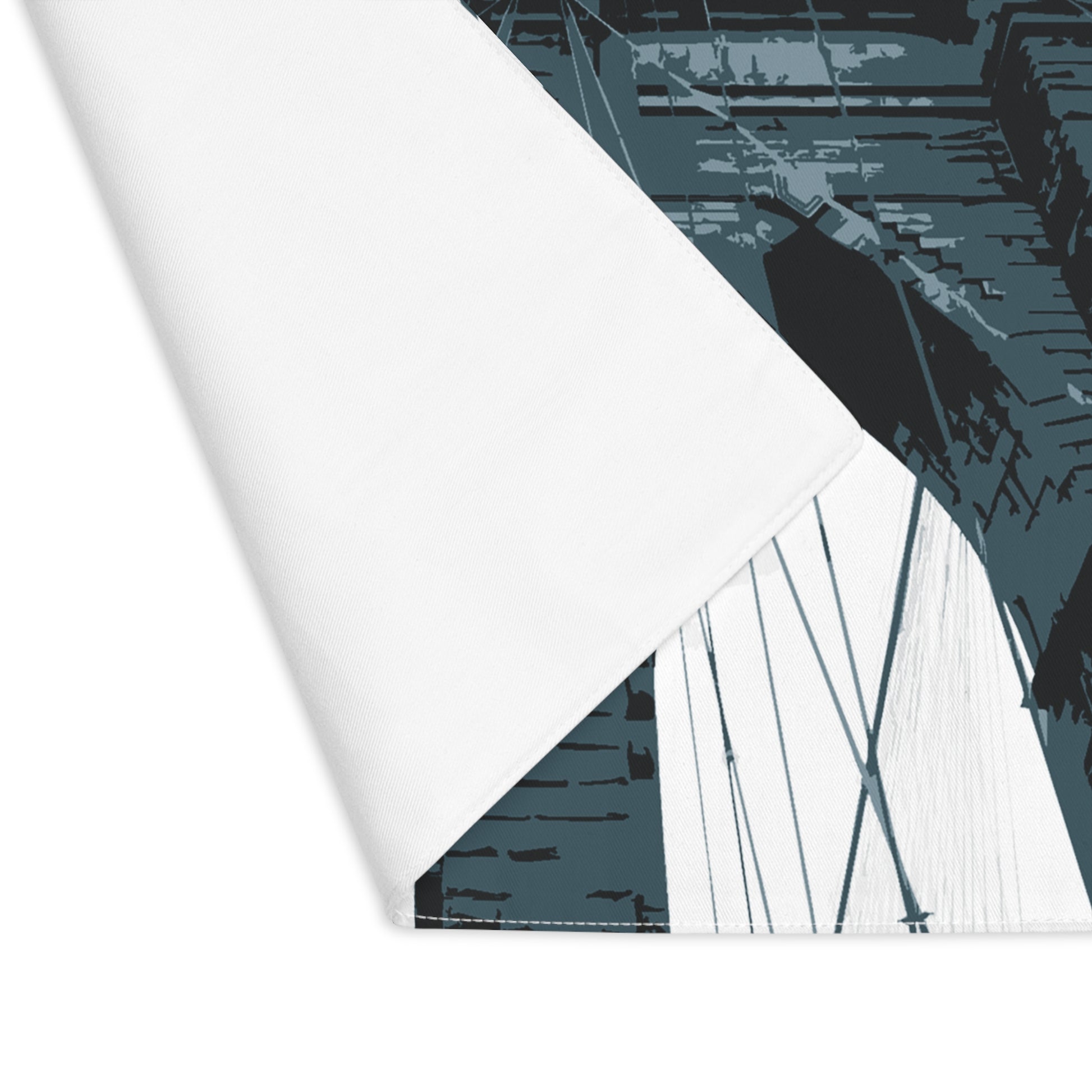 Brooklyn Bridge NYC Cotton Twill Placemat — Graphic — Detail