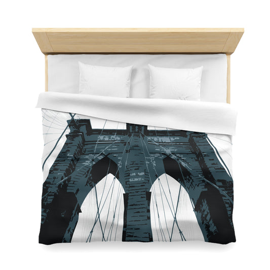Brooklyn Bridge NYC Microfiber Duvet Cover — Graphic — Front