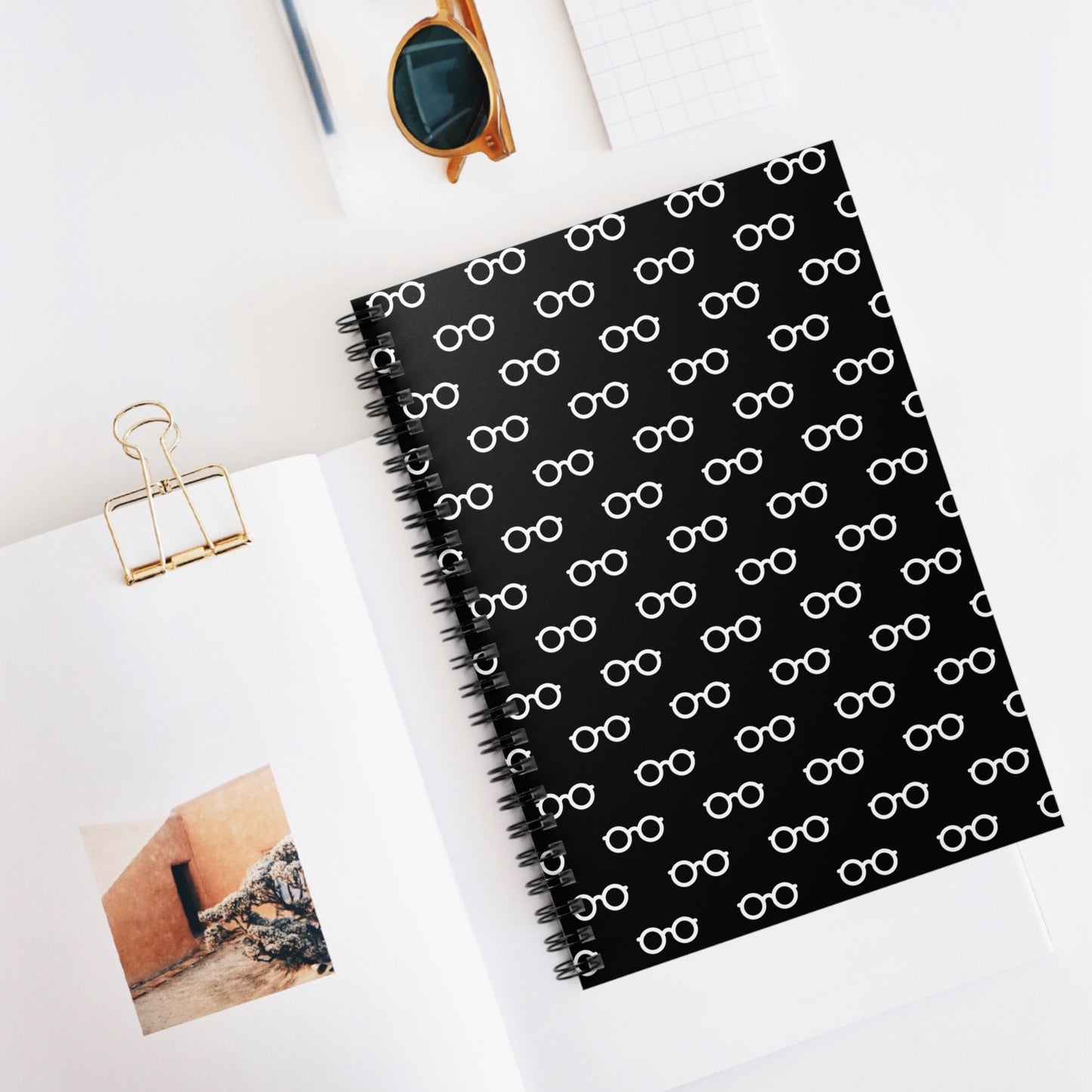 Book Nerd Ruled Line Spiral Notebook — Graphic — Alternate Image 3