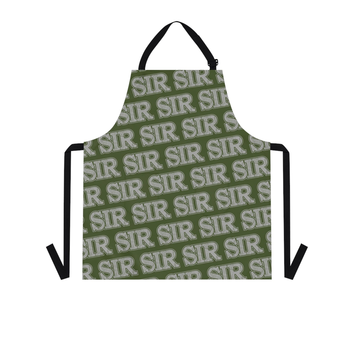 sir alpha guy military nerd apron – distressed military pattern – one size