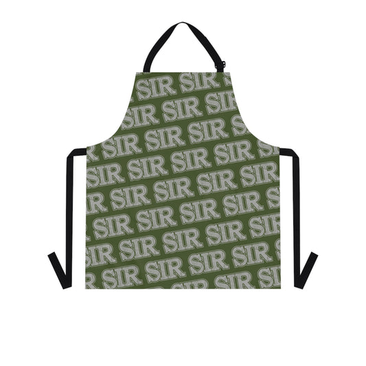 sir alpha guy military nerd apron – distressed military pattern – one size