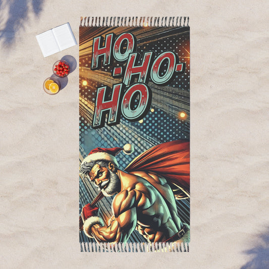 38-81-Polyester Home Decor Sexy Santa Boho Beach Cloth Blanket | Warm Campfire Throw