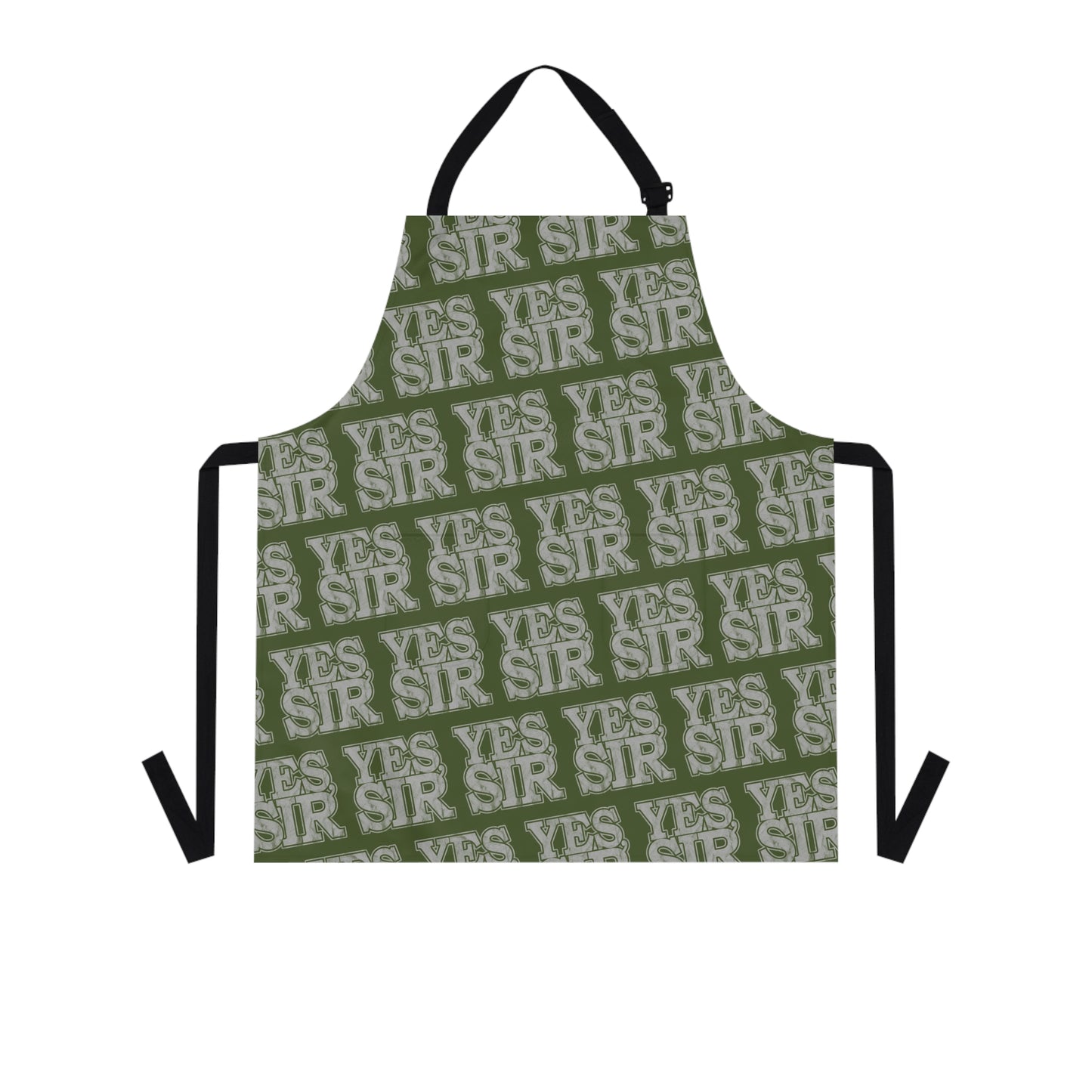 yes sir alpha guy military nerd apron – distressed military pattern – one size
