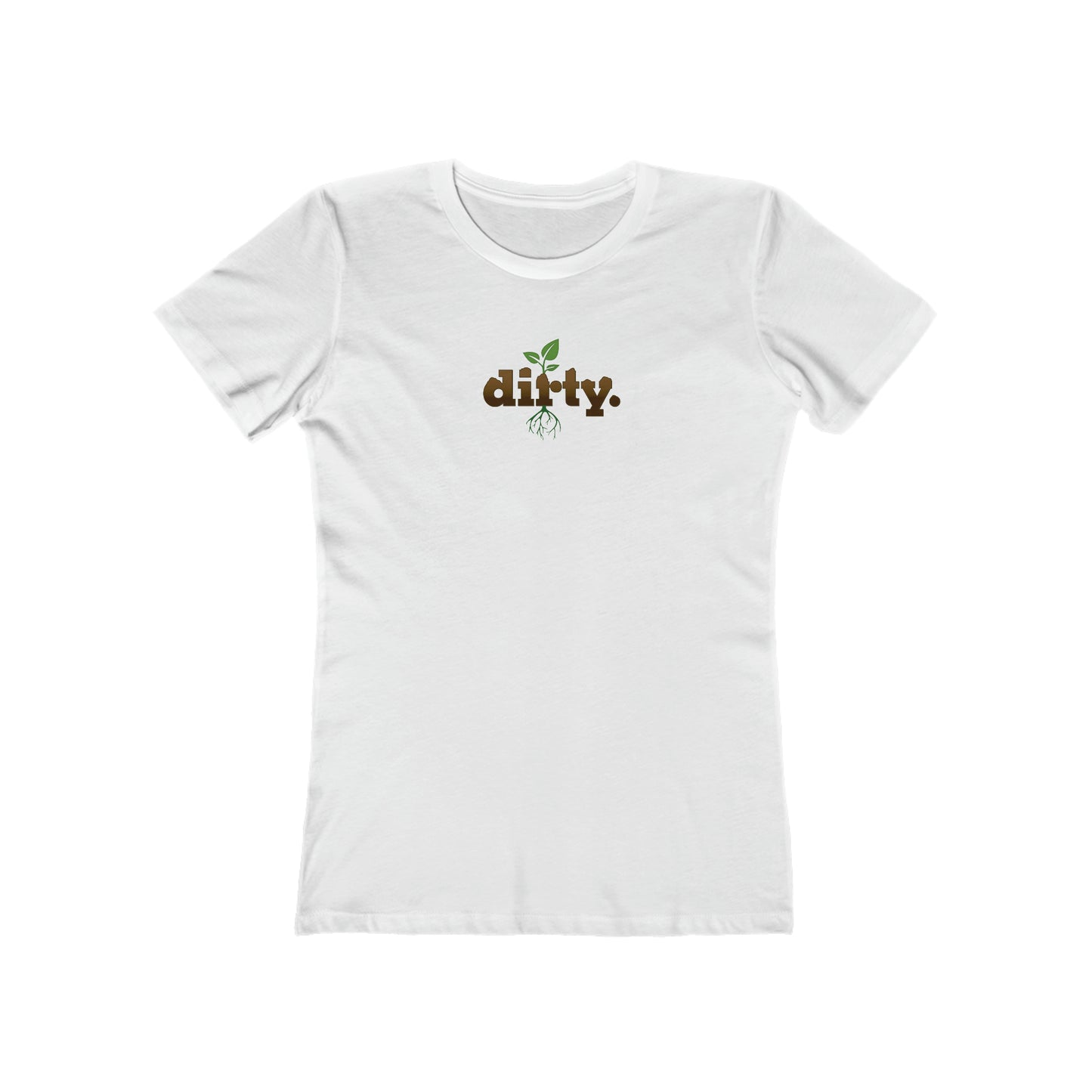 Dirty Gardening Women’s Slim Fit Tee — Graphic — Detail