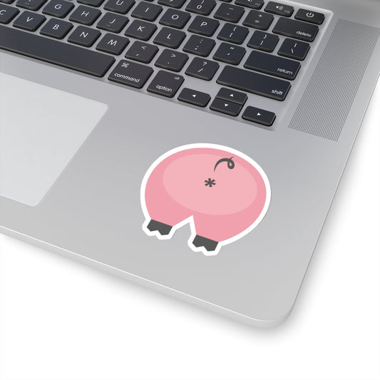 Paper Stuff > Stickers > Vinyl Stickers > Large Vinyl Sticker Funny Pig Butt Large Vinyl Sticker – Cheeky Gift for Animal Lovers