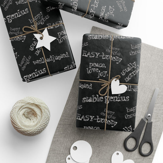 Ironic Sayings Gift Wrap | Funny Wrapping Paper for Sarcastic Gifts