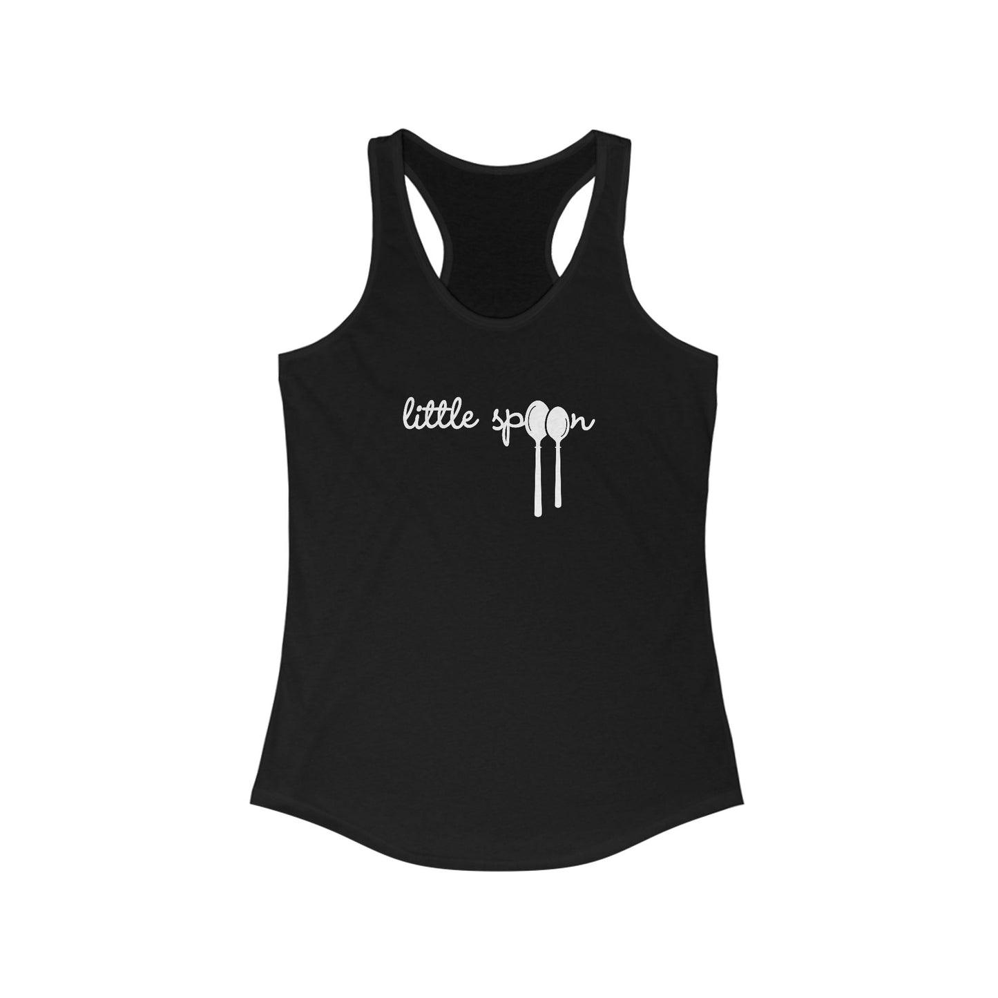 Solid Black / 2XL Clothing Stuff > Shirts & Tops > Racerback Tank Top Little Spoon | Racerback Tank Top