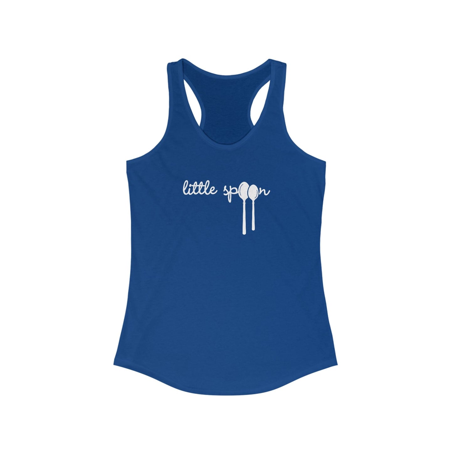 Solid Royal / 2XL Clothing Stuff > Shirts & Tops > Racerback Tank Top Little Spoon | Racerback Tank Top
