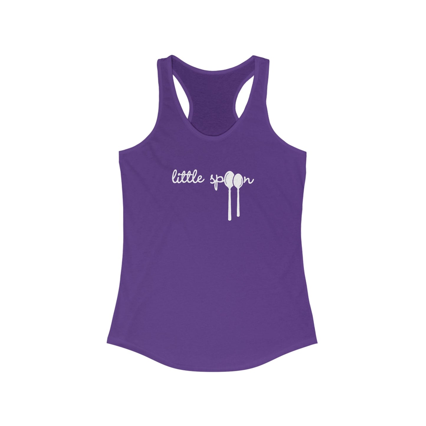 Solid Purple Rush / 2XL Clothing Stuff > Shirts & Tops > Racerback Tank Top Little Spoon | Racerback Tank Top
