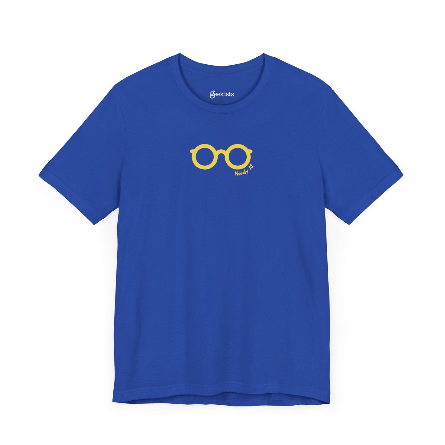 Clothing Stuff > Shirts & Tops > Lightweight Jersey Tee Nerdy AF Graphic Tee | Unisex Funny Nerd Shirt for Geeks