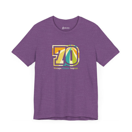 T-Shirt Crew neck Men's Clothing Retail Fit Short Sleeve T-shirts Unisex Heather Team Purple