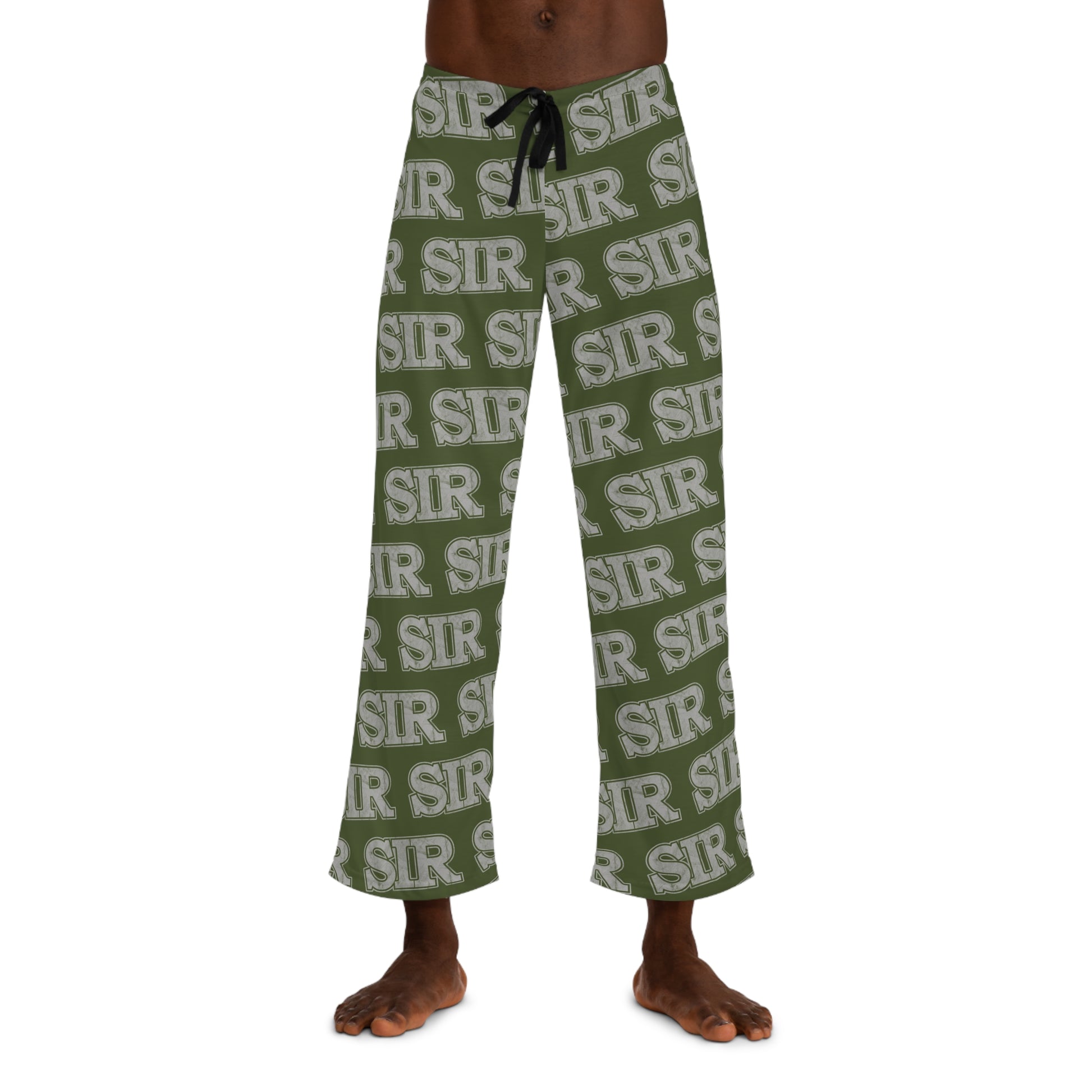 sir alpha guy military nerd pajama bottoms – distressed military pattern – xs
