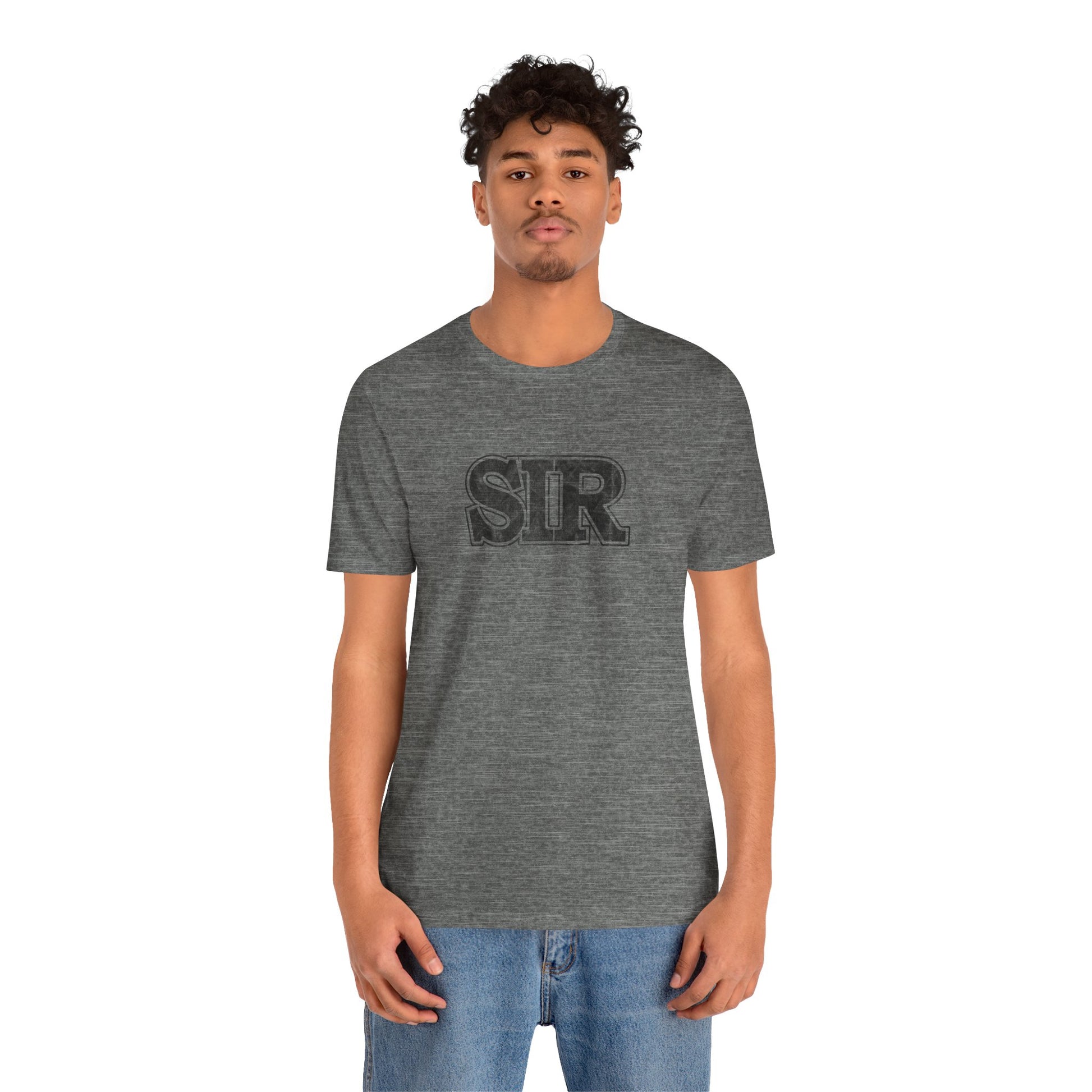 sir alpha guy military nerd t-shirt – distressed – heather true royal