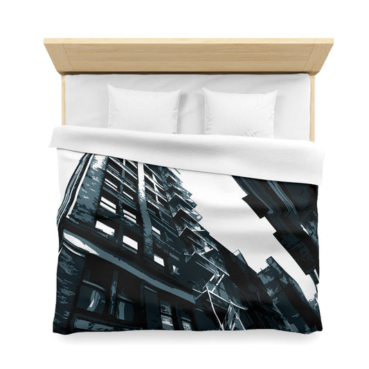 SoHo NYC Grunge Microfiber Duvet Cover — Graphic — Front