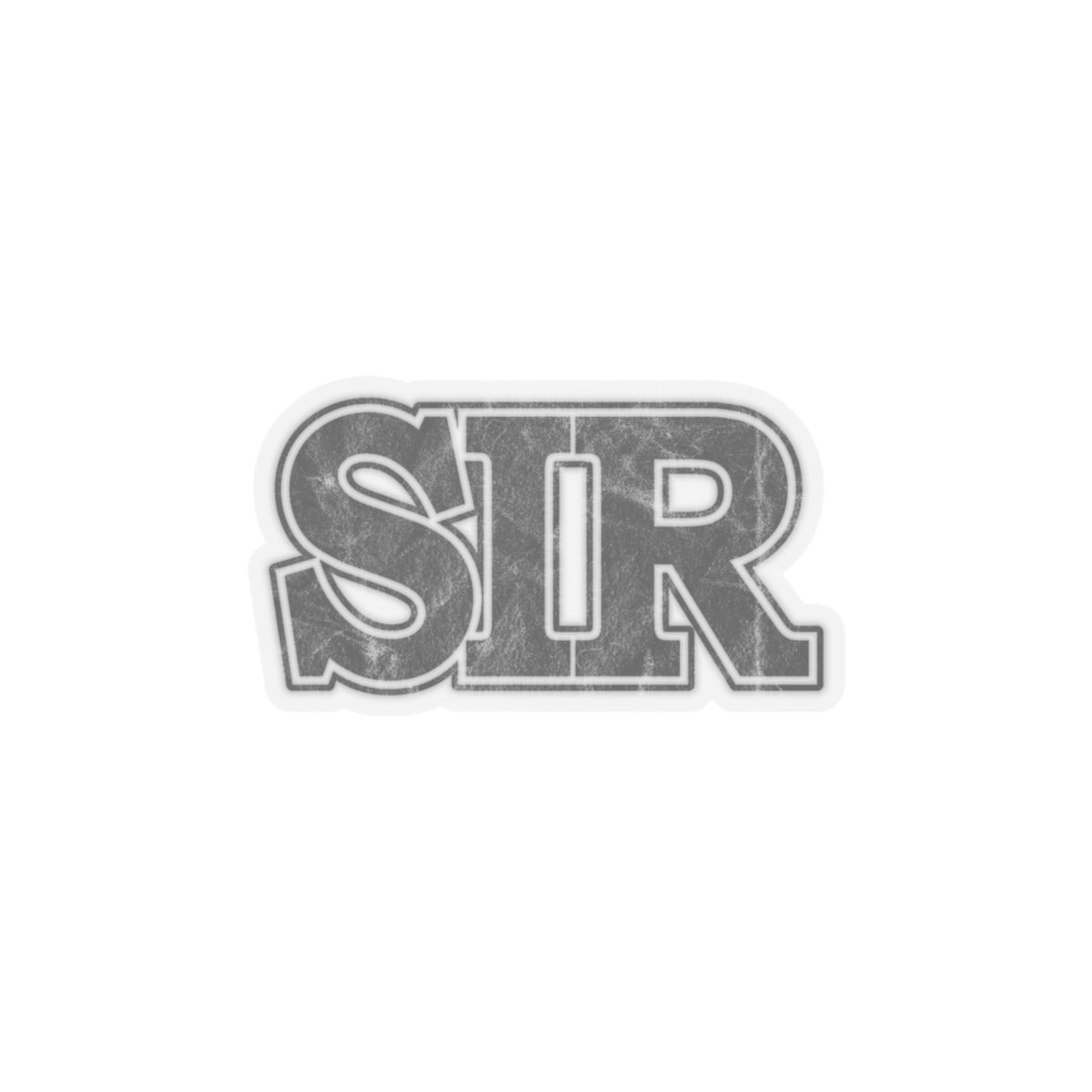 sir alpha military nerd decal sticker – distressed yes ma’am graphic – 6" × 6”
