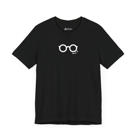 Clothing Stuff > Shirts & Tops > Lightweight Jersey Tee Nerdy AF Graphic Tee | Unisex Funny Nerd Shirt for Geeks