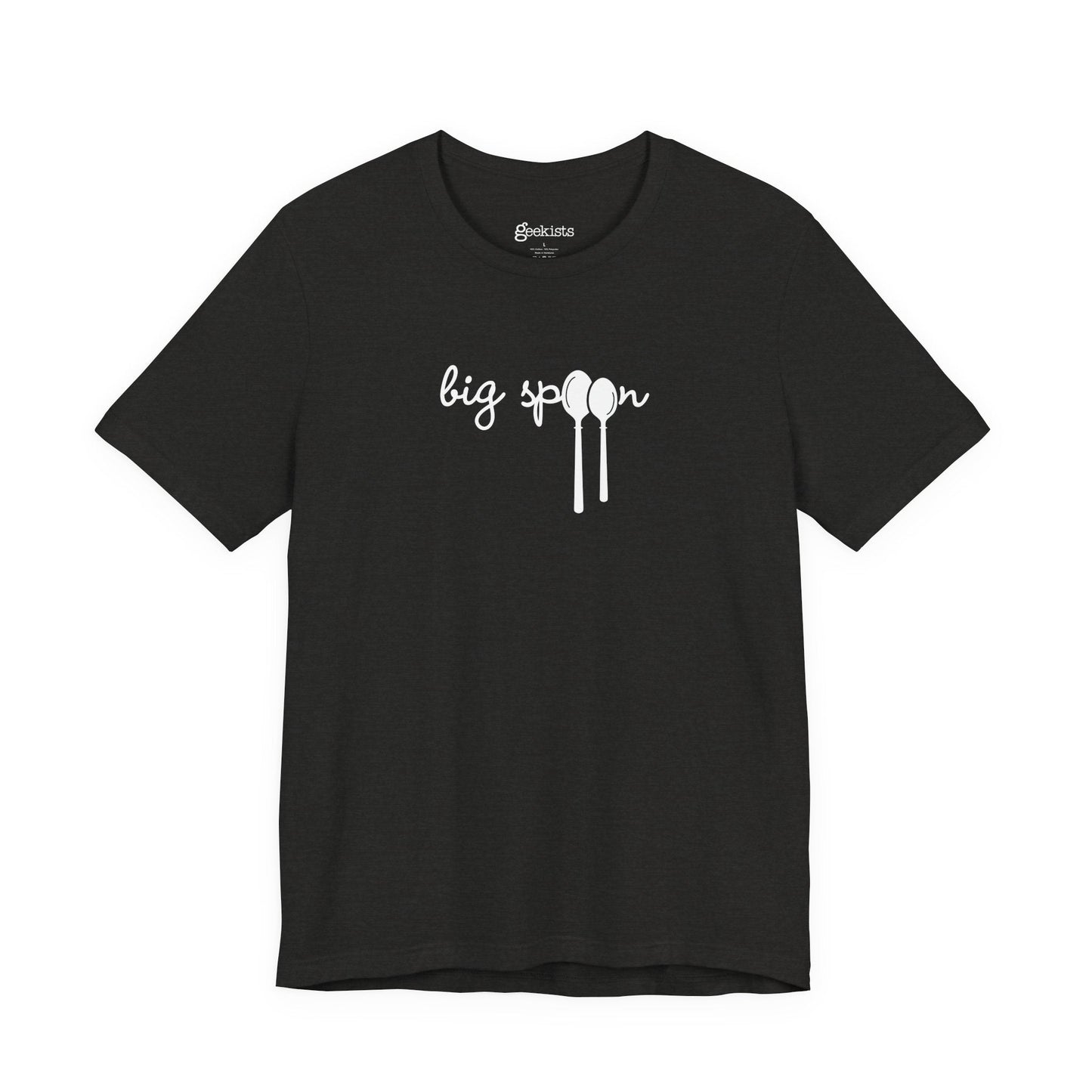 Black Heather / 4XL Clothing Stuff > Shirts & Tops > Short Sleeve Jersey Tee Big Spoon | Short Sleeve Jersey Tee