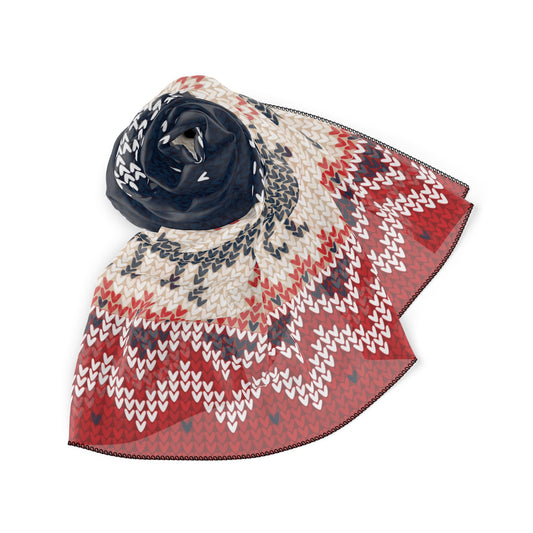 Accessories & Shoes Ugly Reindeer Sweater Scarf | Knit-Effect Holiday Accessory | Festive Secular Christmas Style