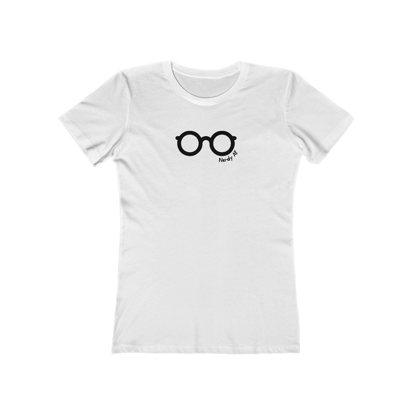 T-Shirt Nerdy AF Women’s Slim Fit Tee | Funny Graphic Shirt for Geeks