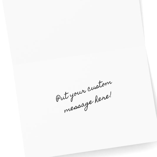 Personalized Ugly Reindeer Sweater Greeting Cards | Custom Knit-Look Christmas Stationery