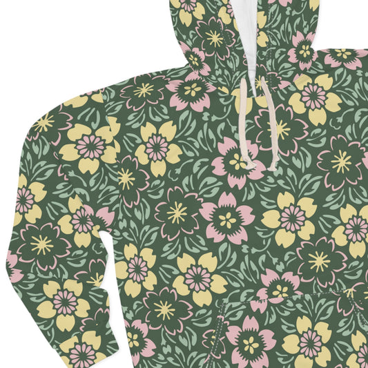 All Over Prints Soft Florals Mom Hoodie | Cute Pastel Pullover for Cozy Mother’s Day Gift