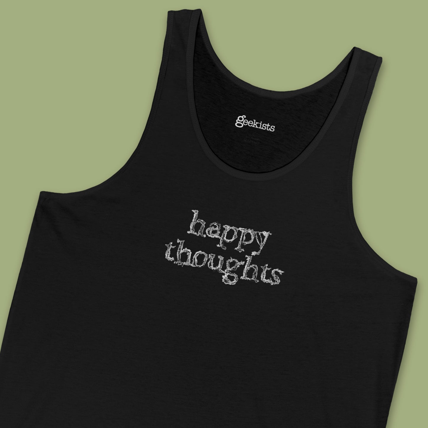Happy Thoughts Tank Top | Dark Humor Sleeveless Shirt