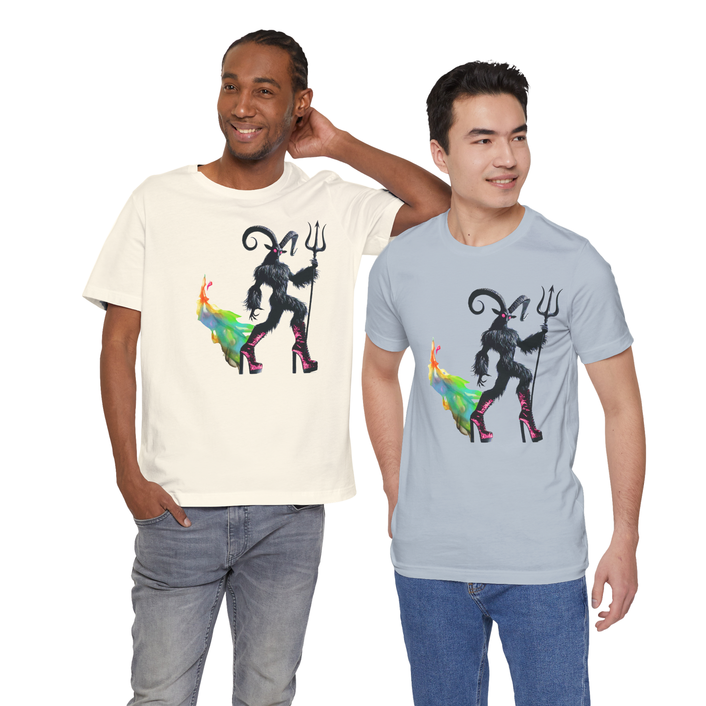PriDE MONth Demon T-Shirt | Gay Demon Pride Tee | Queer Rainbow Graphic Shirt