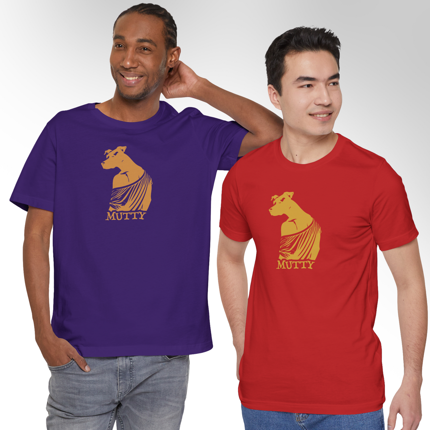 Mutty Dog Graphic Tee for Dog Nerds – Funny Lightweight Unisex T-Shirt | Made in USA, Free Shipping