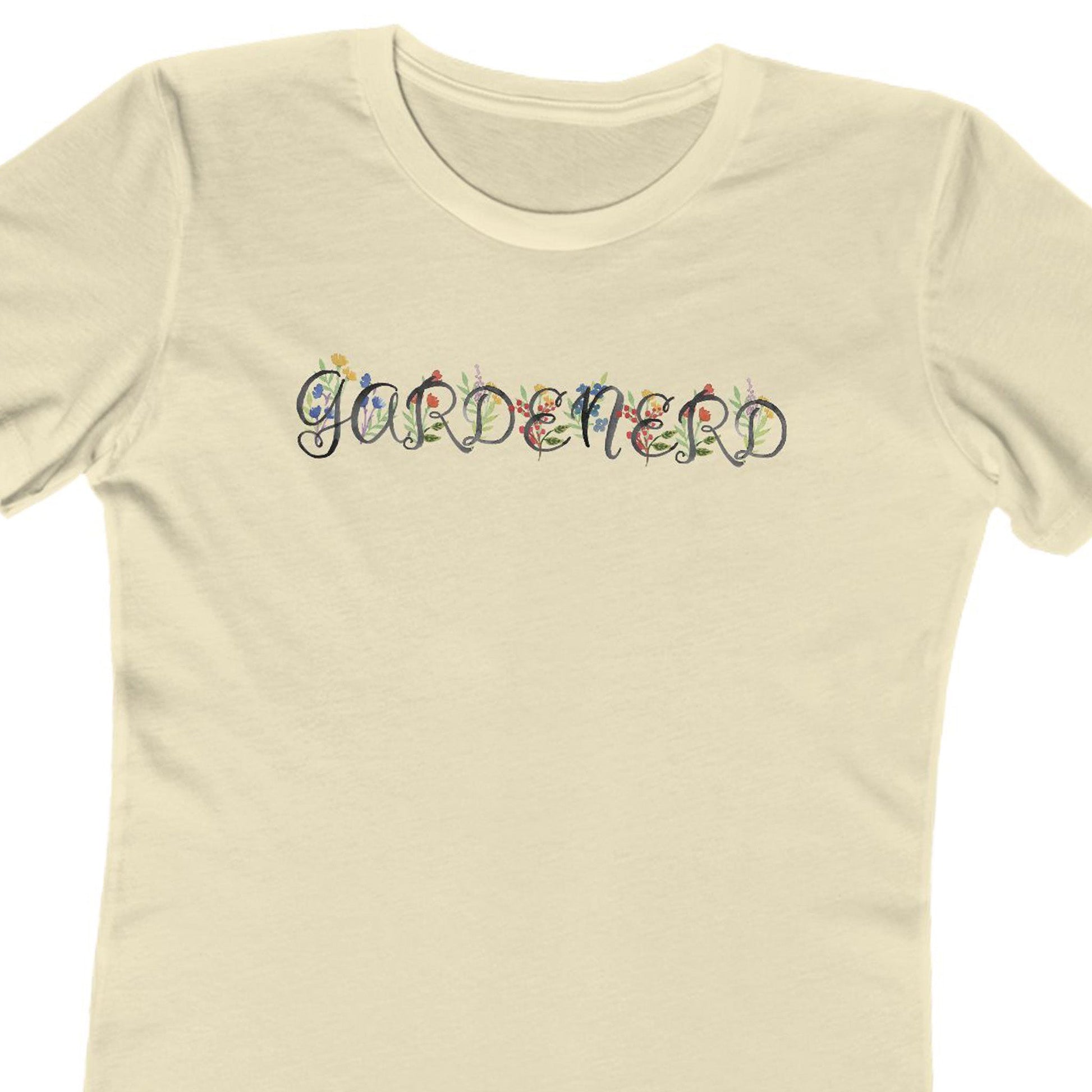 Clothing Stuff > Shirts & Tops > Short Sleeve Jersey Tee Watercolor Flower Gardenerd T-Shirt – Garden Nerd Tee for Plant Moms & Flower Lovers | Unisex Jersey Fit