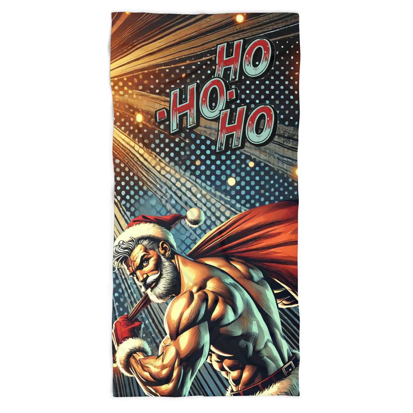 36-72 Home Stuff > Outdoor Living > Plush Beach Towel Sexy Santa Beach Towel | Essential Poolside Accessories | Thick Cotton Backing