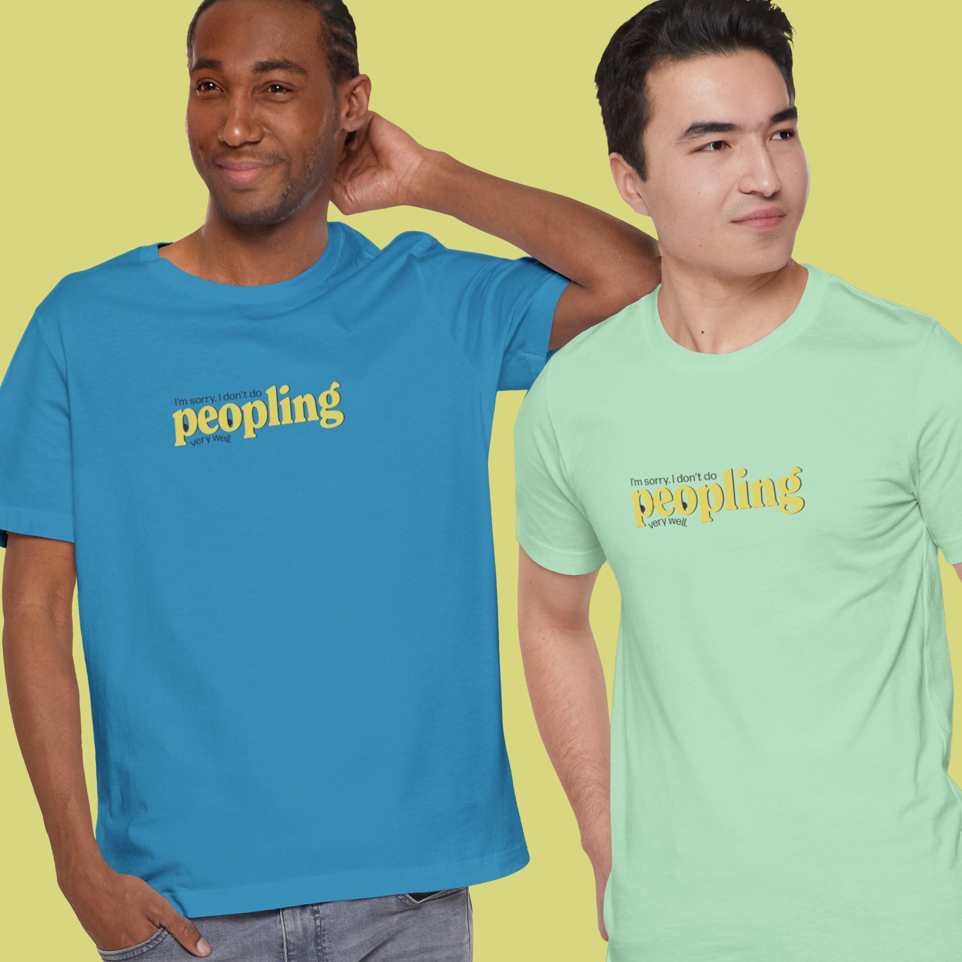 I Don't Do Peopling Very Well Unisex T-Shirt | Introvert Humor