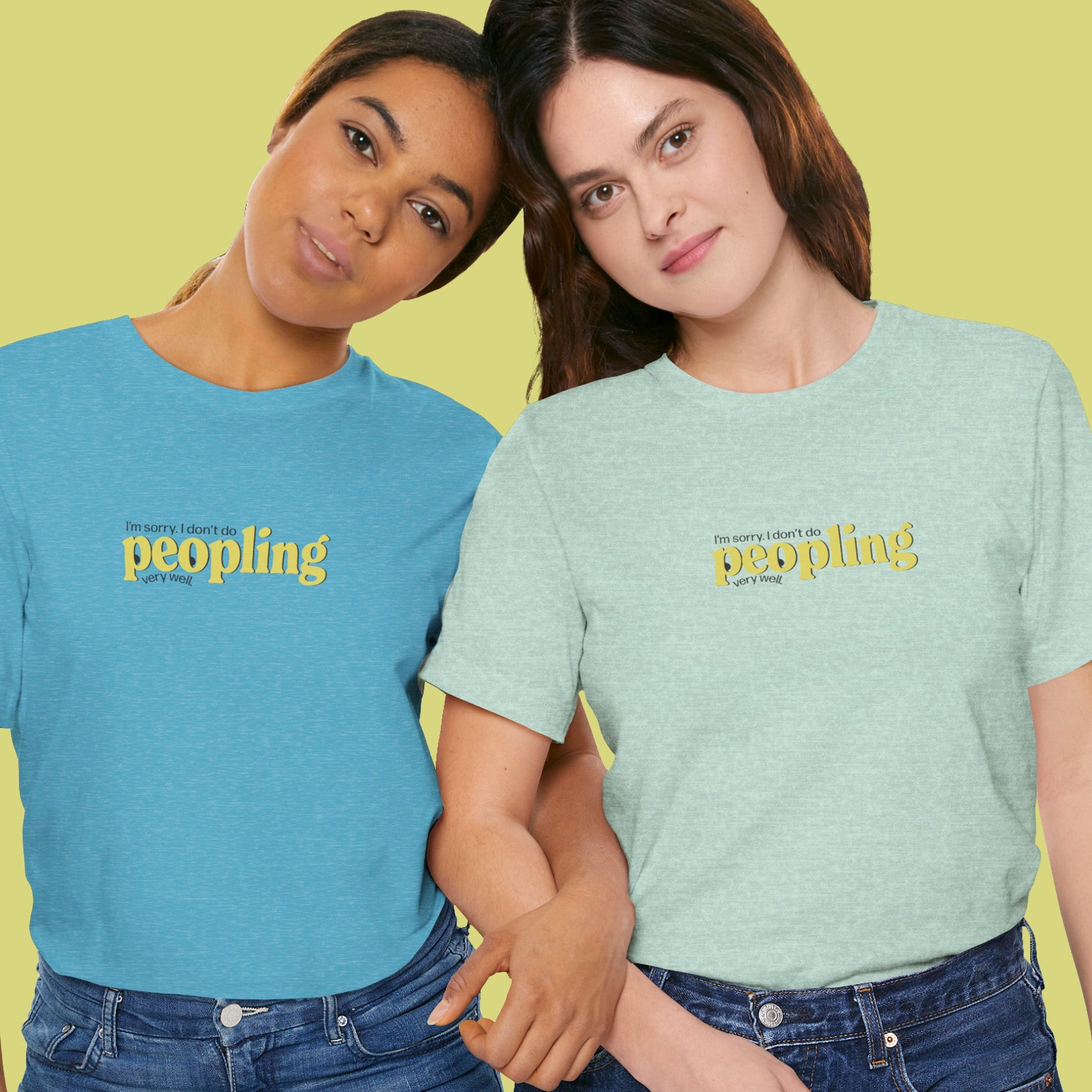 I Don't Do Peopling Very Well Unisex T-Shirt | Introvert Humor