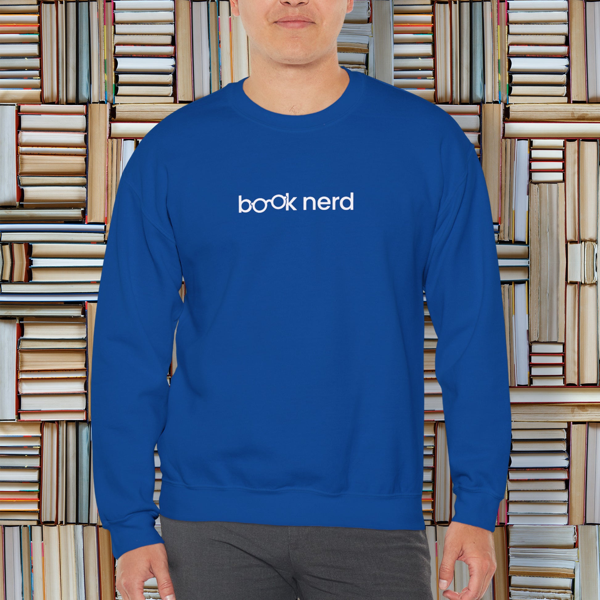 Book Nerd Thick Pullover Sweatshirt — Graphic — Alternate Image 13