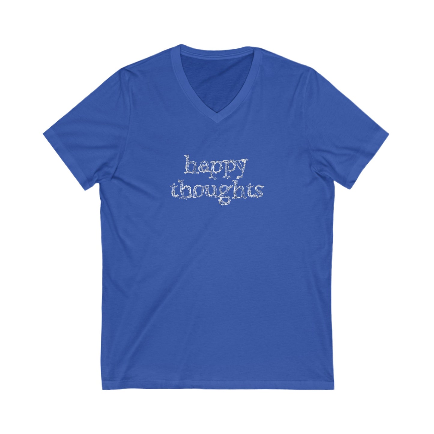 V-neck Men's Clothing Regular fit Short Sleeve T-shirts Unisex V-neck Women's Clothing True Royal