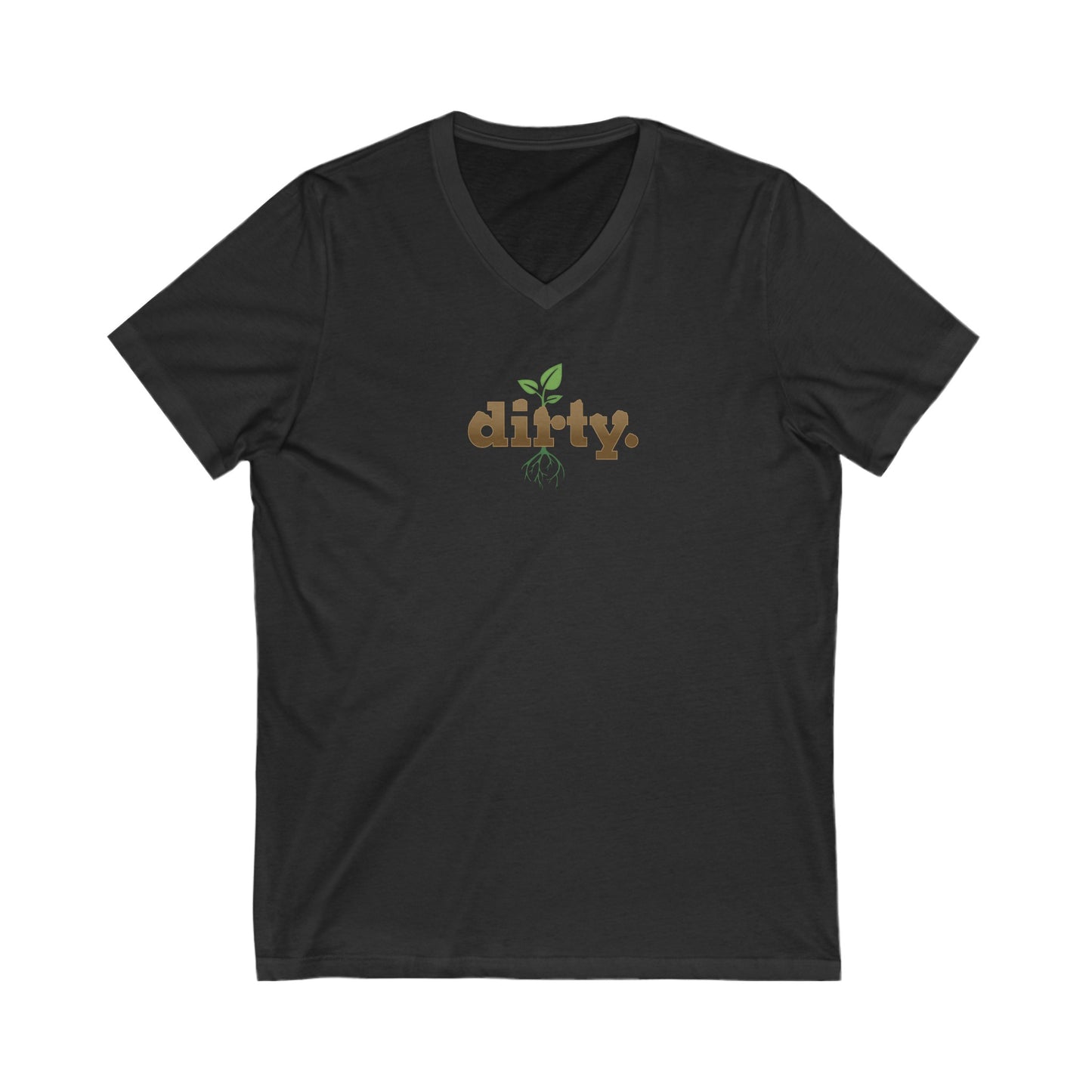 Dirty Gardening V-Neck Jersey Tee — Graphic — Lifestyle