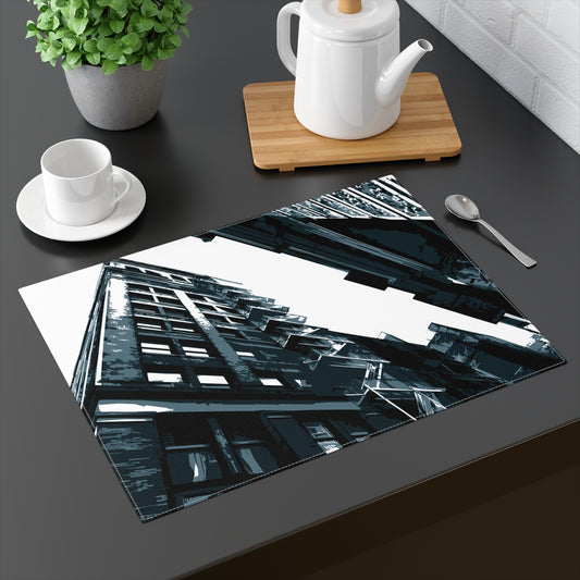 SoHo NYC Grunge Cotton Twill Placemat — Graphic — Front