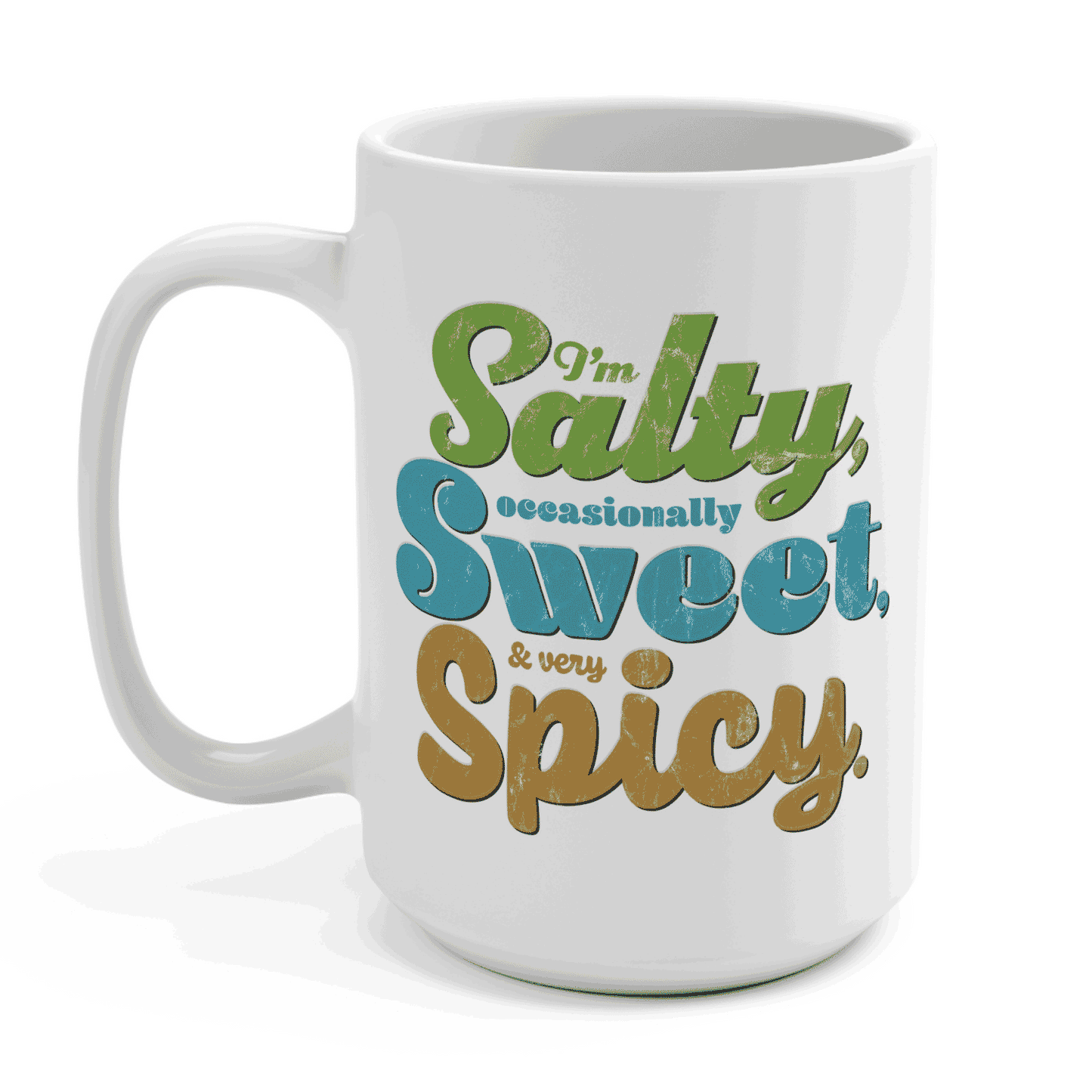 Salty Sweet & Spicy Mug | 15oz Ceramic Gift for Culinary Creatives
