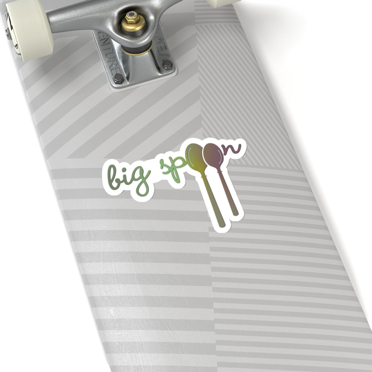 Big Spoon Large Vinyl Sticker — Graphic — Detail