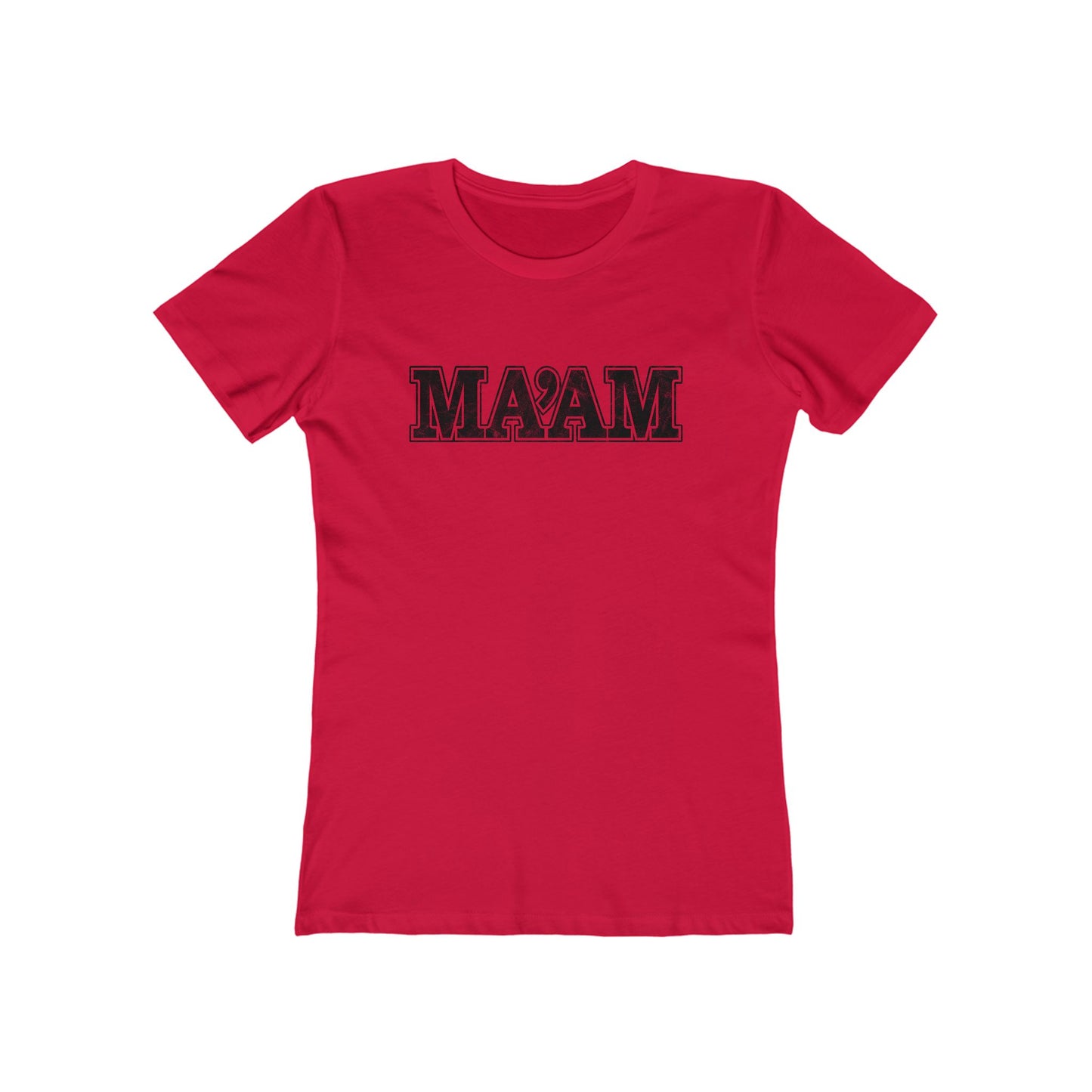 Ma'am Alpha Female Military Nerd T-Shirt – Distressed – Solid Light Olive
